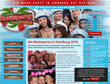 Tablet Screenshot of bootsparty-hamburg.de